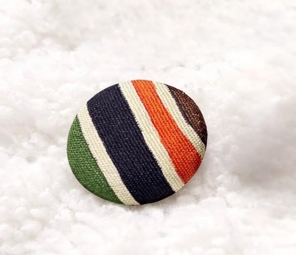 【18mm くるみボタン7個セット 】正絹ヴィンテージ着物 アルミ裏 / アクセサリー・手芸材料に | 4枚目