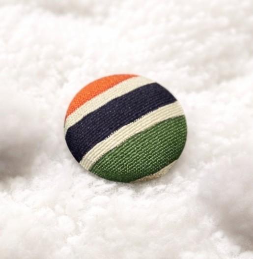 【18mm くるみボタン7個セット 】正絹ヴィンテージ着物 アルミ裏 / アクセサリー・手芸材料に | 6枚目