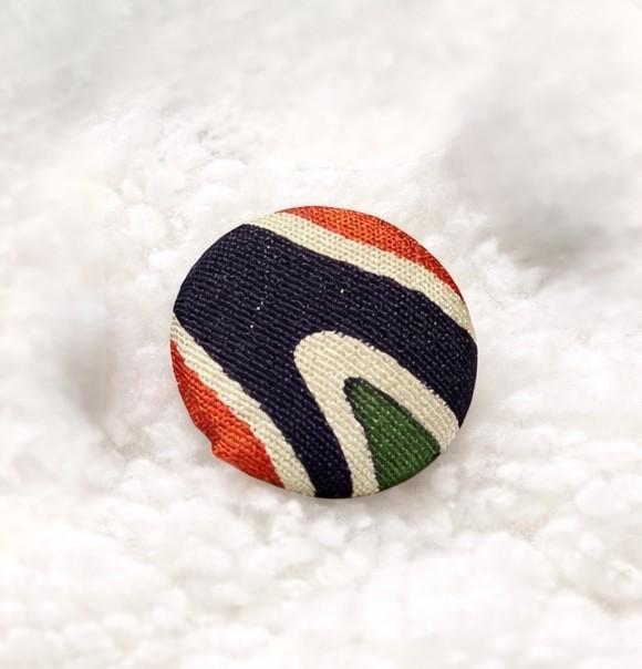 【18mm くるみボタン7個セット 】正絹ヴィンテージ着物 アルミ裏 / アクセサリー・手芸材料に | 7枚目